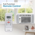 thumbnail image 3 of Commercial Cool Window Air Conditioner 8000 BTU, AC Window Unit Cools Up to 350 Square Feet, Window AC Unit with Full Function Remote Control, 3 Cooling Speeds and Fan Only Function, CWAM08W6C, White, 3 of 7