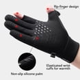 thumbnail image 7 of Winter Fishing Gloves 2 Finger Flip Waterproof Winter Gloves Windproof Photograph Men Women Warm Protection Fish Angling Gloves (GOL45,M), 7 of 7