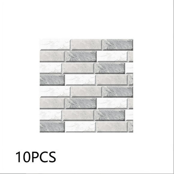 Pegatinas de azulejos de PVC vintage para pegar azulejos de baño y cocina 10 piezas