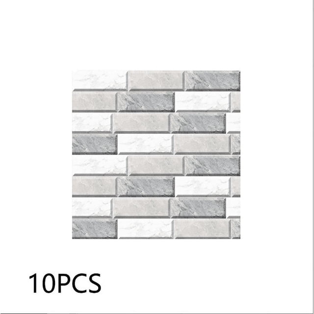 Pegatinas de azulejos de PVC vintage para pegar azulejos de baño y cocina 10 piezas