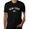 thumbnail image 3 of Men's Cotton Letter & American Flag Graphic Tee, Casual Crew Neck Short Sleeve, Soft Breathable, For Street Style Independence Day Gift,Black T-Shirt, 3 of 7