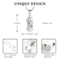 thumbnail image 2 of Stainless Steel Car Cremation Jewelry for Ashes Holder Necklace Urns for Ashes of Loved One, 2 of 5