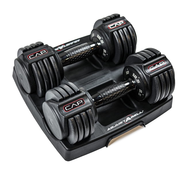 Set de mancuernas ajustables CAP ADJUSTABELL de 12.5 lb con agarre ergonómico