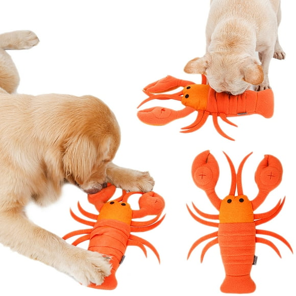 Lobster Dog Toy Interactive Puppy Squeaky Toy Dog Chew Toy Puppy Bite Toy