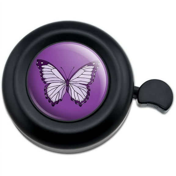 Purple Butterfly Bicycle Handlebar Bike Bell