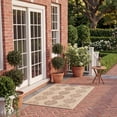 thumbnail image 3 of Safavieh Courtyard Jenny Medallion Indoor/Outdoor Area Rug, Natural/Brown, 4' x 5'7", 3 of 13