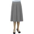 thumbnail image 3 of Women's Retro Pleated Ultrasoft Light Weight Denim Skirt, 3 of 7