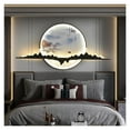 thumbnail image 6 of Modern Wall Picture Light, LED Chinese Creative Circular Landscape Mural Sconce Lamp For Home Living Bedroom Study, 6 of 7