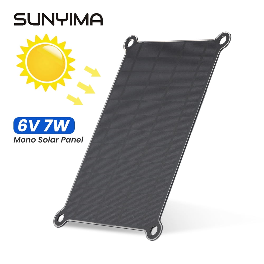 SUNYIMA 1Pcs 6V 7W Mini Solar Panels 270mm x 185mm for Solar Power Mini Solar Cells DIY Electric