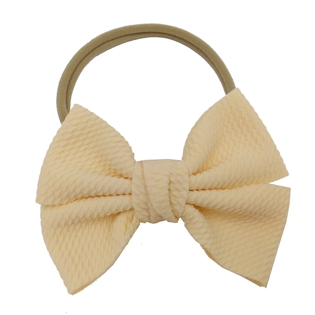 Soft Elastic Headband with Delicate Bowknot Design for Toddler and Baby Girls Hair Accessory