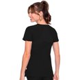 thumbnail image 2 of MED COUTURE Women V-Neck Racerback Top, Color: Black, Size: L (8416-BLAC-L), 2 of 5