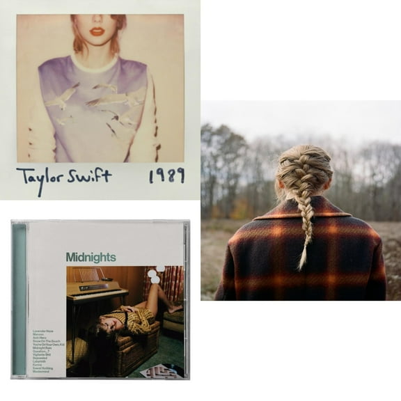 1989 & Midnights (X) (Jade Green CD) & Evermore (X)