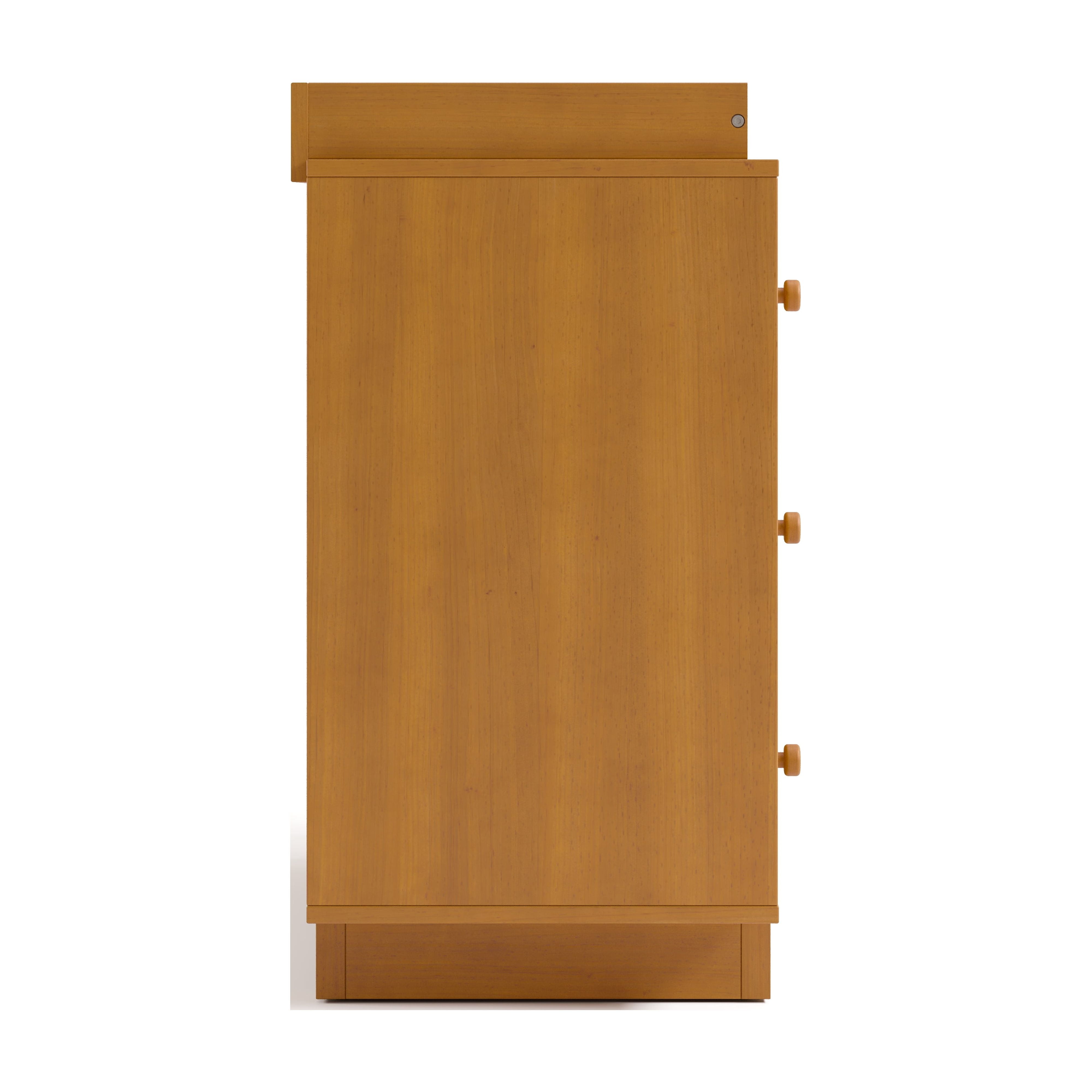 Storkcraft Texas 3 Drawer Chest with Removable Infant Changing Topper, Almond