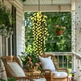 thumbnail image 4 of Artificial Hanging Flowers for Outdoors, Fake Hanging Plants for Outdoor, UV Resistant Faux Flowers, Silk Petunia Without Basket for Home Planter Porch Patio Decoration, Blue 38In, 4 of 9
