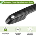 thumbnail image 5 of Unique Bargains Exterior Door Handle Cover Trim Door Handle Cover for Toyota Grand Highlander 2024-2026 Smart Carbon Fiber Black 1 set, 5 of 7