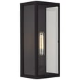 thumbnail image 4 of John Timberland Cornell Modern Outdoor Wall Light Fixtures Set of 2 Sand Black 16" Clear Glass Panels for Post Exterior Barn Deck House, 4 of 9