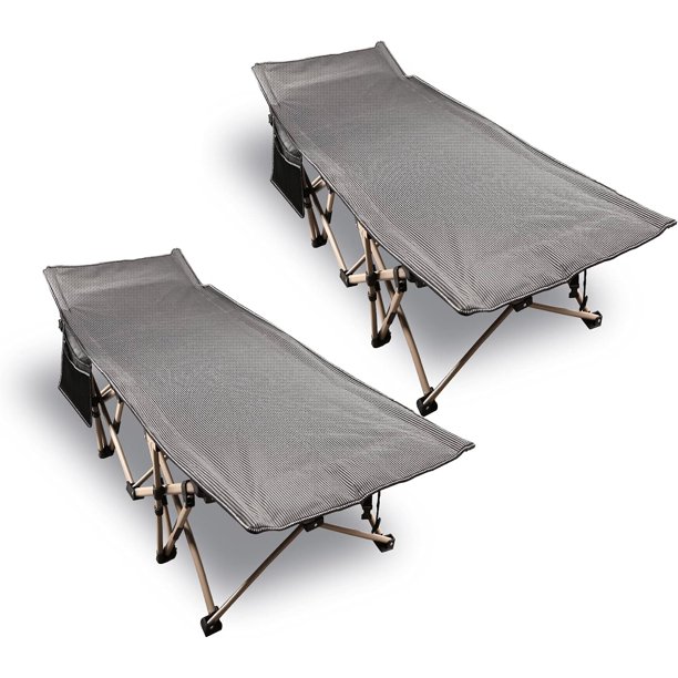REDCAMP 2 Pack Folding Camping Cots for Adults 500lbs, Double Layer