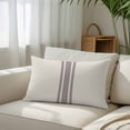 thumbnail image 3 of Simple Farmhouse Style, Body Pillow Cover, Pillowcase Protectors with Zipper, Breathable Decorative Throw Pillow Case Cover, Abstract Grey Geometric Stripe Pillow Shams for Couch Sofa 24x36Inch, 3 of 8