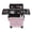 Pink, variant on ToppiJoy Rolling Makeup Train Case, Portable Rolling Trolley Cosmetic Case with 4 Wheels for Manicurists Makeup Artists (Pink)