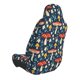 thumbnail image 2 of Balery Colorful Mushrooms Funda de Asiento para Auto con Diseño - Cubierta Frontal Suave y Transpirable con Protector Antideslizante- 1 Unidad, 2 of 5