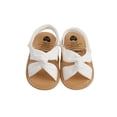 thumbnail image 6 of Douhoow 0-18M Baby Girl Sandals Infant Flats Shoes Soft Rubber Sole Anti-Slip First Walker Shoes, 6 of 8