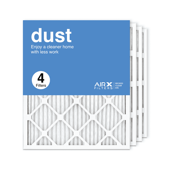 AIRx Filters 20x25x1 Air Filter MERV 8 Pleated HVAC AC Furnace Air Filter, Dust 4-Pack, Made in the USA