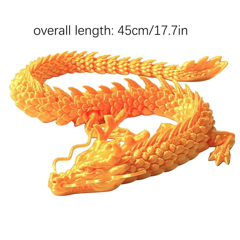 Durable Christmas Gift for Kids Boys Girls Adults for Tank Toy Figurine with Movable Joints 3D Dragon 3D Printed Articulated Dragon GOLD - Walmart.com