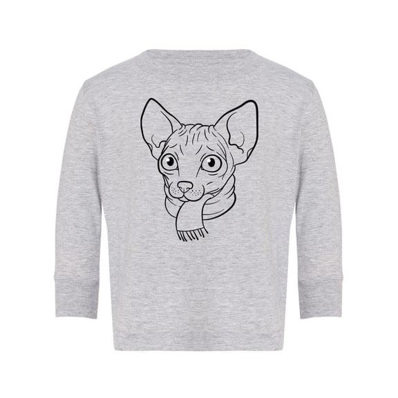 Scarf Sphinx Cat Long Sleeve Toddler -Image by Shutterstock,  5 Toddler