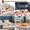 thumbnail image 7 of LUXMO Puppy Blanket for Pet Cushion Small Dog Cat Bed Soft Warm Sleep Mat, Pet Dog Cat Puppy Kitten Soft Blanket Doggy Warm Bed Mat Paw Print, 7 of 7