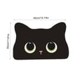thumbnail image 3 of Cat Shaped Pet Food Mat for Floors, Cute Animal Prints Feeding Mats Non-Slip Floors Absorbent, for Cats Dogs Bowl and Water Dispenser B, 3 of 6