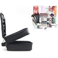 thumbnail image 4 of Travel Makeup Case - Double Layer Cosmetic Bags -Two Storage Your cosmetics- Multifunction Portable Train Makeup Case for Womens (Black), 4 of 5
