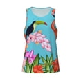 thumbnail image 5 of Sigee Tropical Jungle Flamingo for Men's Workout Tank Top, Athletic Gym Sleeveless Shirt - Quick Dry, Lightweight, Breathable, 5 of 9