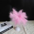 thumbnail image 4 of Feather Bedroom Bedside Lamp LED Atmosphere Feather Night Lights Goose Feather Table Lamp for for Mother Home Girl Room Wedding Decoration (Pink), 4 of 8