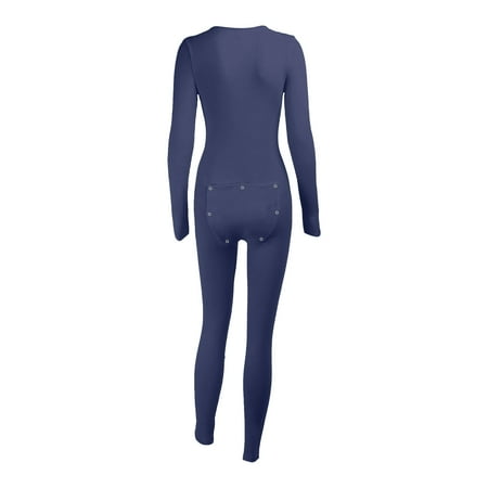 

CAICJ98 Fuzzy Pajamas For Women Silk Satin Womens Pajama Sets Button Sleepwear Loungewear Navy M