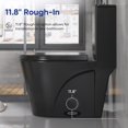 BOSTANA One Piece Toilet,0.8/1.28 GPF Dual Flush Toilet with 15.5"W