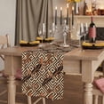 thumbnail image 3 of Boho Tribal Cotton Linen Table Runner for Dining Kitchen, Abstract Floral Geometric Pattern Art Vintage Wedding Outdoor Party Tablerunners, Dresser Scarf Coffee Tablecloth Runners 13x108 Inches, 3 of 9