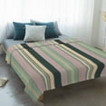 thumbnail image 4 of Green Yellow Striped Blanket Soft Cozy Warm Throw Blanket for Couch, Plush Fuzzy Flannel Fleece Blankets for Sofa, Modern Stripes Art Farmhouse Bed Blankets Lightweight Gifts for Women, 50"x80", 4 of 9
