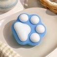 thumbnail image 5 of Cat Paw Squishy with Soft Silicone Design, Blue and White, for Kids and Adults, Relaxation Toy, 5 of 5