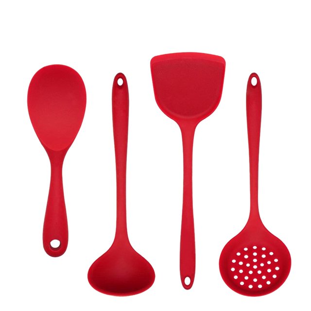 amousa 4 Pieces Silicone Cooking Utensils Kitchen Utensil Set Kitchen