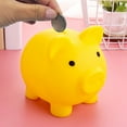 thumbnail image 2 of BINGLI Plastic Piggy Bank for Kids, Cute Cartoon Animal Coin Money Bank for Boys Girls, Creative Savings Bank Gift for Children, Durable Pig Shaped Bank with Slot, 2 of 4