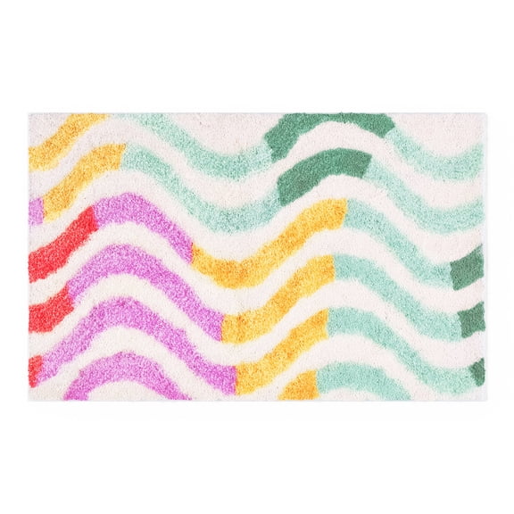 Mainstays Kids Wavy Bath Rug, 32" x 20"