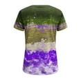 thumbnail image 5 of Dyegold Womens Summer Casual T-Shirts Round Neck Floral Printed Short Sleeve Graphic Tee Tops Loose Fitting Comfy Tunic Tops, 5 of 5