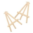 thumbnail image 4 of Homoyoyo 2-Pack Beige Wood Tabletop Display Easels for Photos, Art, Signs, and Small Frames, 4 of 6
