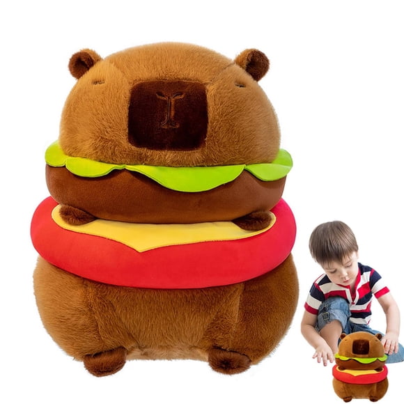 Super! Peluche Cariñoso Tierno Capibara Hamburguesa