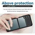 thumbnail image 2 of Case for Samsung Galaxy Z FILP 4 5G Case Slim Dropproof [Defend from Drop/Scratch/Slip/Fingerprint] Clear Acrylic Hard Back Soft TPU Bumper Hybrid Phone Cover for Samsung Z FILP 4 5G-Black, 2 of 16