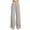 Gray, variant on Womens Pants Casual Sports Yoga Straight Wide Leg Pants Loose Solid Pocket Fork Drooping Work Leisure Full Length Pants