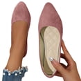 thumbnail image 4 of Womens Flats Shoes Portable Pumps Ballet Flat Slip-on Ballerina Pumps Shoes Ladies Loafers Pink 41, 4 of 4
