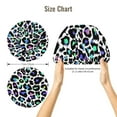 thumbnail image 2 of Trendy black rainbow Leopard Silk Bonnet for Sleeping Women Men, Adjustable Elastic Satin Bonnet Bonnet for Sleeping, Soft Similar Silk Curly Cuteness Hair Bonnet for Sleeping, 2 of 7