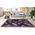 thumbnail image 3 of Rectangle Tillie Purple Shag 8 ft. x 10 ft. Area Rug for Entryway, Living Room, Dinning Room, etc., 3 of 7