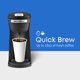 thumbnail image 4 of Elite Gourmet EHC208RS Cafetera compacta de una sola reserva personal, compatible con K-Cups y molidos, filtro reutilizable, 16 onzas, negro Elite Gourmet NA, 4 of 7